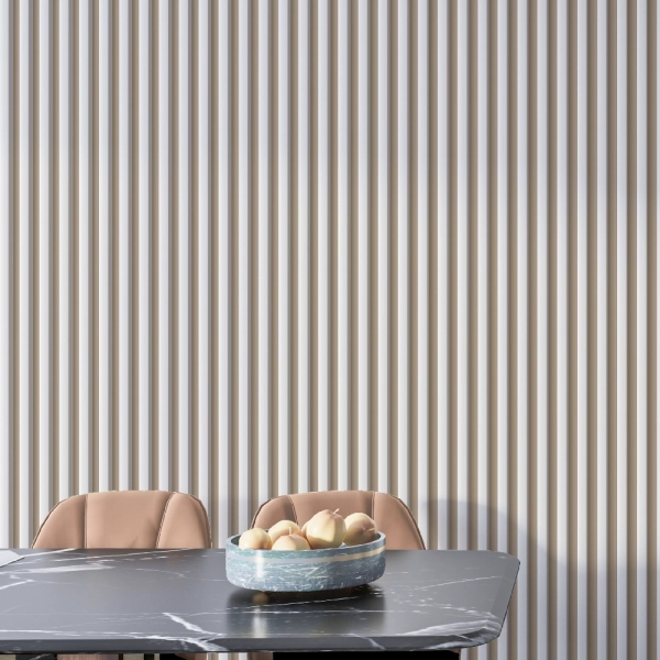 Рейка Интерьерная МДФ Stella Модель 12 Standart Белый 2800х27х12 (упак.15шт.)