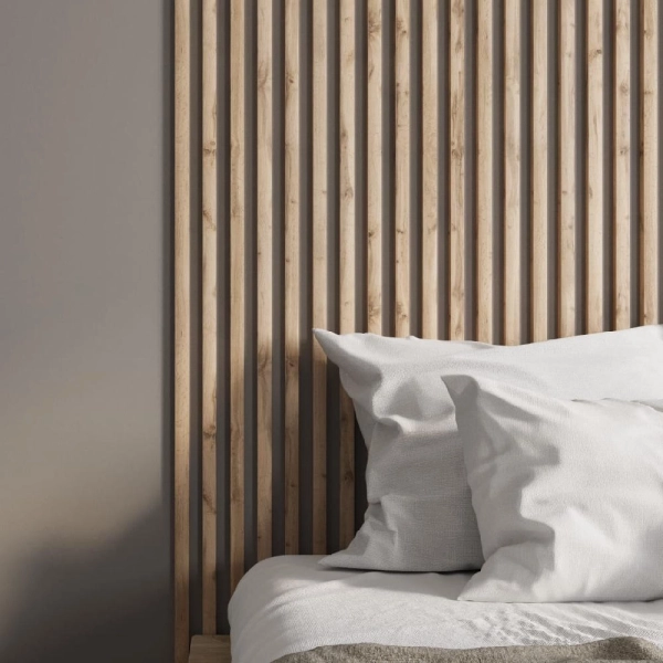 2К Интерьерная рейка МДФ Stella Милана Light Пекан 20*30*2700 (уп.8шт.)