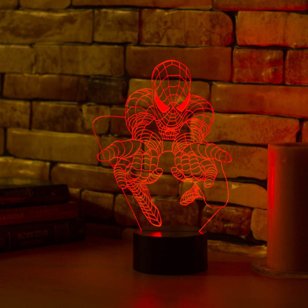 3D светильник  Человек паук #3
