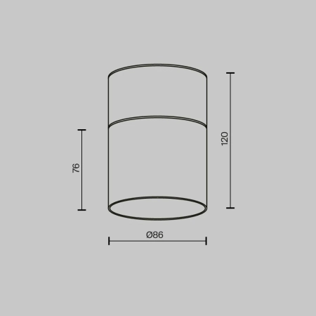 Потолочный светильник Technical C094CL-GX53-BS