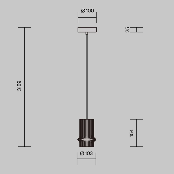 Подвесной светильник Maytoni MOD430PL-L5W3K