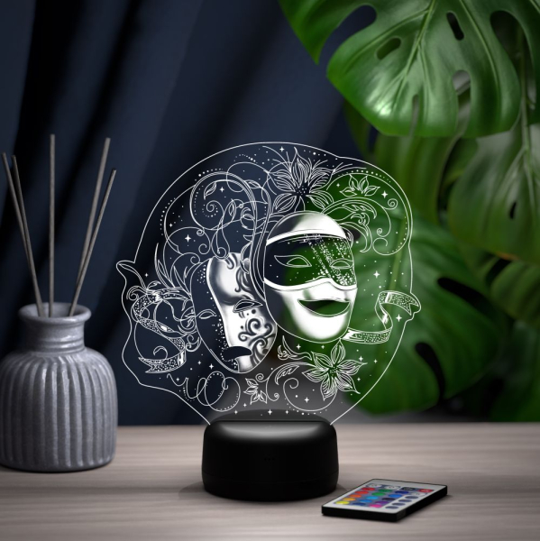 3D светильник  Светильник "Театральные маски"