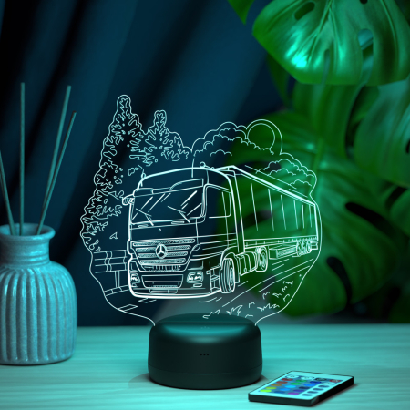 3D светильник  Светильник "Фура Mercedes-Benz"