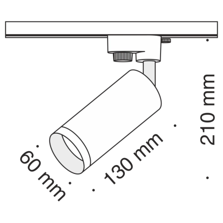 Трековый светильник Technical TR004-1-GU10-GF