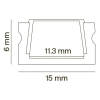 Профиль Led Strip ALM001S-2M