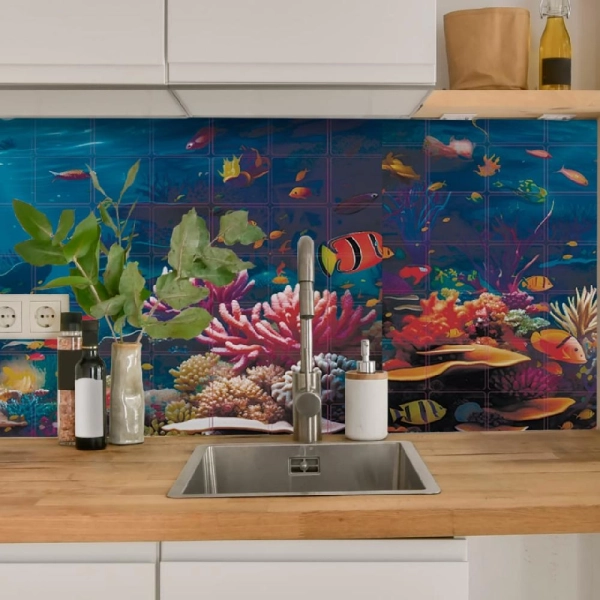 Панель ПВХ 0,2 мозаика «Подводная Одиссея» Stella