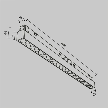 Трековый светильник Technical TR031-4-24W3K-M-DS-B