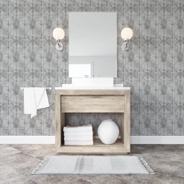 Панель ПВХ Stella Light Бетон Вивальди 736/2 2700х250х8 (10шт.упак.)