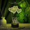 3D светильник  Светильник "Шарики сердечки LOVE"