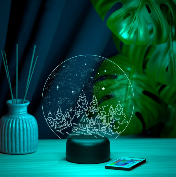 3D светильник  Светильник "Зимняя ночь"