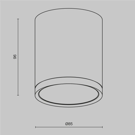 Потолочный светильник Technical C086CM-GX53-MRD-BW