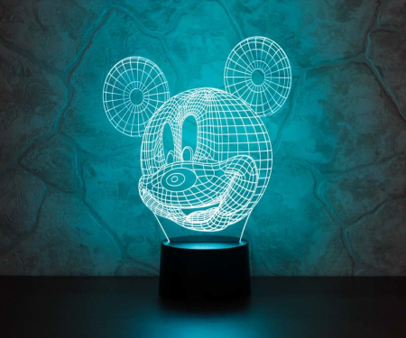 3D светильник  Микки Маус