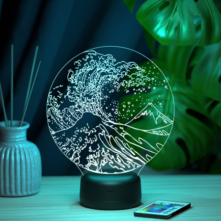 3D светильник  Светильник "Большая волна"