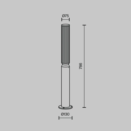 Ландшафтный светильник Outdoor O593FL-L12BR3K