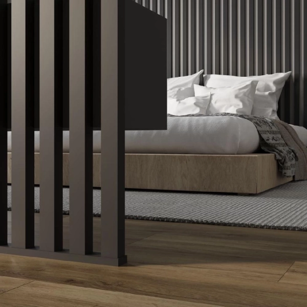 2К Интерьерная рейка МДФ Stella Бриона Standard Black Edition 16*40*2700 (уп.8шт.)