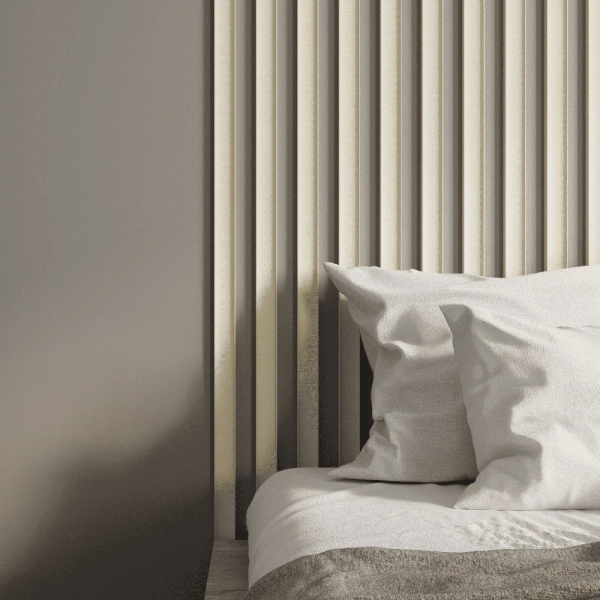 2К Интерьерная Рейка МДФ STELLA Планкен Рекесс De Luxe Palomino 19*50*2700 (уп.4 шт.)