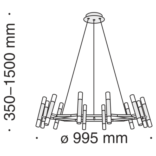 Подвесной светильник Maytoni MOD031PL-24B