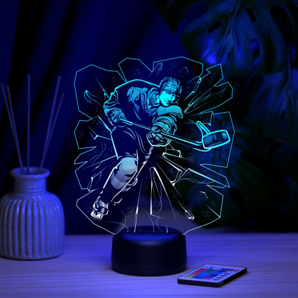 3D светильник  Светильник "Хоккеист"