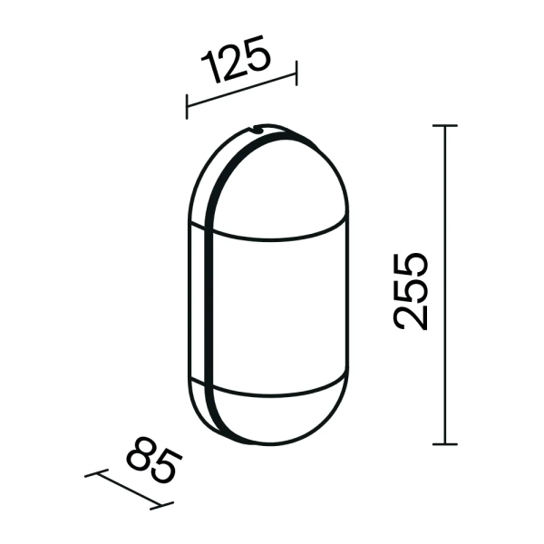 Уличный настенный светильник Outdoor O449WL-01GF
