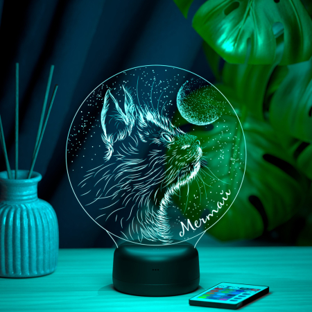 3D светильник  Светильник "Котик"