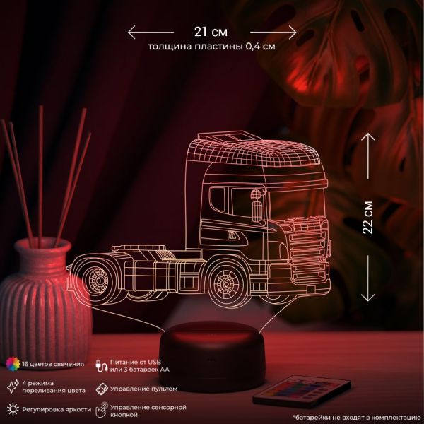 3D светильник  Светильник "Фура"