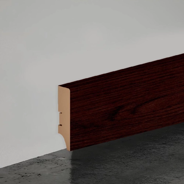 2К Напольный плинтус МДФ STELLA 60 2000х60х16 Венге (20шт в упак)