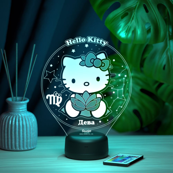 3D светильник  Дева - Hello Kitty