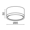 Потолочный светильник Technical C086CL-GX53-SRD-W