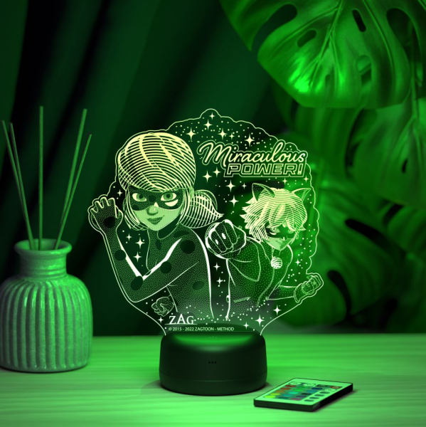 3D светильник  Леди Баг и супер кот №2