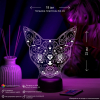 3D светильник  Светильник "Кошка с алмазом"