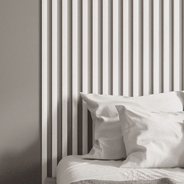 2К Интерьерная рейка МДФ Stella Бриона Light Ясень Айвори 16*40*2700 (уп.8шт.)