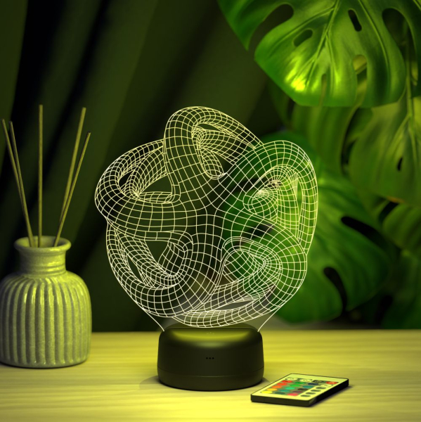 3D светильник  3д светильник "Абстракция #24"