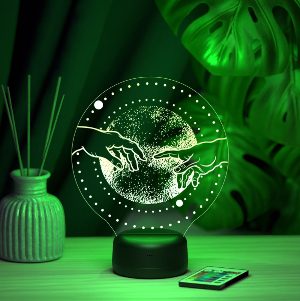 3D светильник  Светильник "Сотворение Адама"