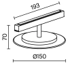 Трековый светильник Technical TR107-4-5W-DS-B