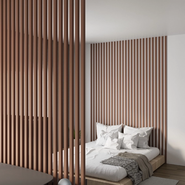 Интерьерная Рейка МДФ STELLA Планкен De Luxe Mauve 16*60*2700 (уп.6 шт.)