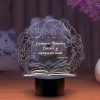 3D светильник  Светильник "Книга под веткой (Наставнику)"