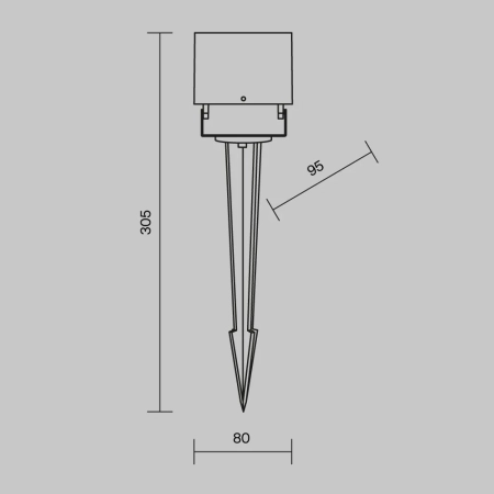 Ландшафтный светильник Outdoor O309FL-L8B3K