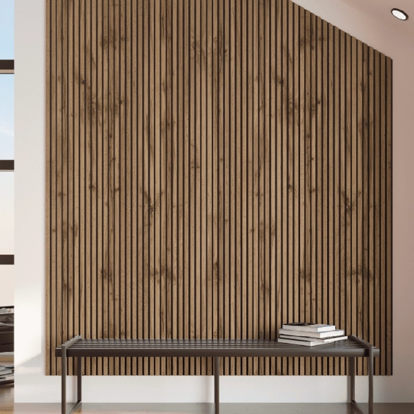 Панель Стеновая Акустическая Stella Comfort Light Пекан 2780х600х9 (уп.1шт.)