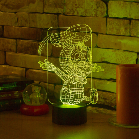 3D светильник  Дональд Дак