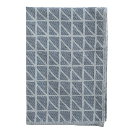 Полотенце кухонное с принтом twist темно-синего цвета cuts&pieces, 45х70 см