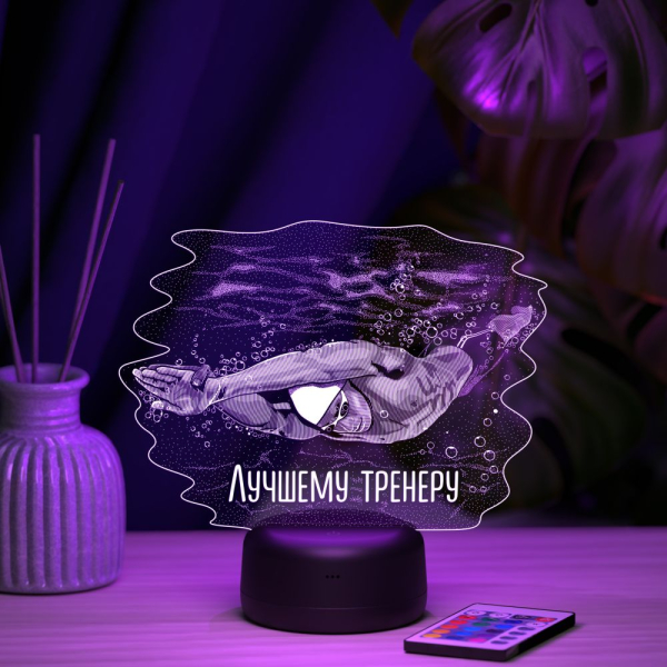 3D светильник  Светильник "Пловец #2"