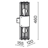 Настенный светильник (бра) Outdoor O453WL-02GF