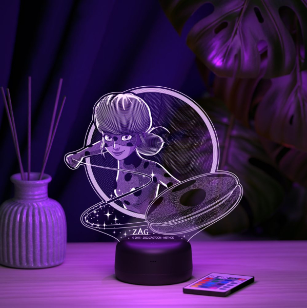 3D светильник  Леди Баг №2