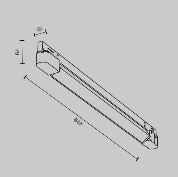 Трековый светильник Technical TR196-3-20W2.7K-W