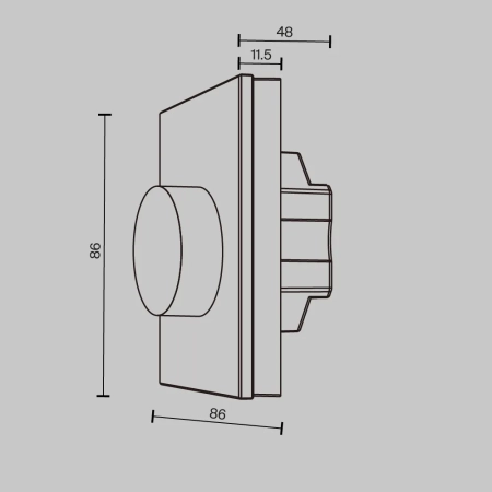 Роторная панель управления Lighting control 731004