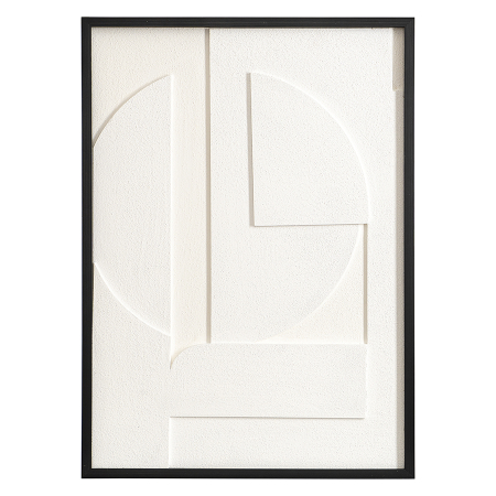 Панно декоративное с эффектом 3d minimalism, 50х70 см, белый\бежевый