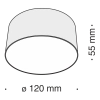 Потолочный светильник Technical C032CL-L12W4K