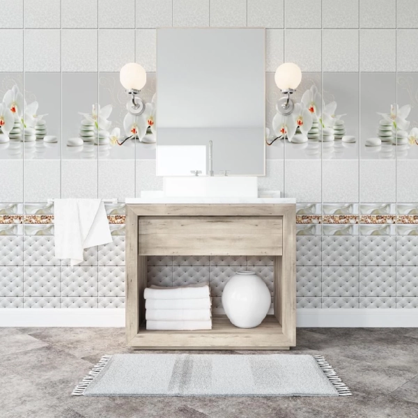 Панель пласт. "Новита" Орхидея белая (Узор) 2,7*0,25