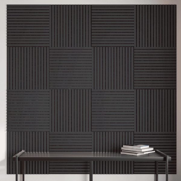 Панель Стеновая Акустическая Stella Trend De Luxe Black Lead 2780х600х21 (уп.1шт.)