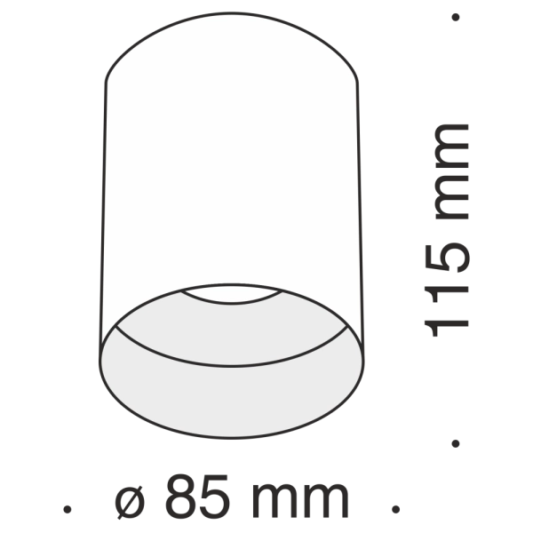 Потолочный светильник Technical C014CL-01W